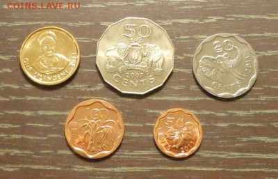 СВАЗИЛЕНД - наб. ходячки 5 шт. АЦ до 4.03, 22.00 - Свазиленд набор 5 шт. 1