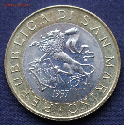 С 1 руб. БМ САН МАРИНО 1000 лир 1997г. ЛЕВ  до 4.03 в 22-00 - IMG_0185.JPG