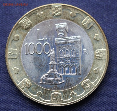С 1 руб. БМ САН МАРИНО 1000 лир 1997г. ЛЕВ  до 4.03 в 22-00 - IMG_0184.JPG