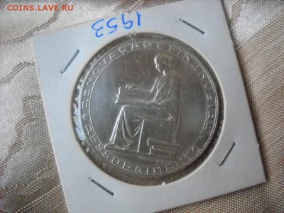 Португалия 20 эскудо, 1953 25 лет финансовой реформе - DSCN7840[1].JPG
