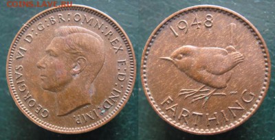 Разная инострань по фиксу - 6 32 Великобритания фартинг 1948    131