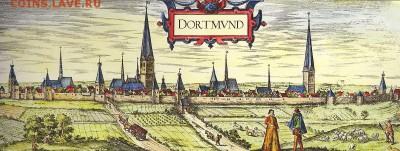 Нотгельды Германии. Обзорная тема. - гравюра 1618г., фото Georg Braun and Franz Hogenberg
