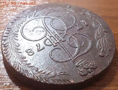 5 копеек 1778 ем (10) Разновид орла до 04.03.16 22:00 мск - 10 5 копеек 1778 ем реверс угол