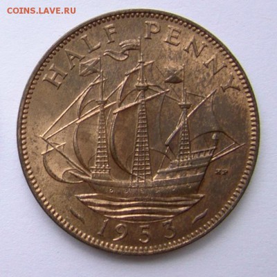 2 пенни, Великобритания, 1953 - elly-04-2