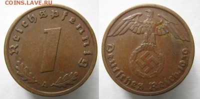 Германия 1 пфенниг 1939 A: до 05.03.16 в 22.00 - Германия 1 пф 1939 А    631
