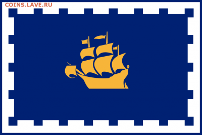 Монеты с Корабликами - Flag_of_Quebec_