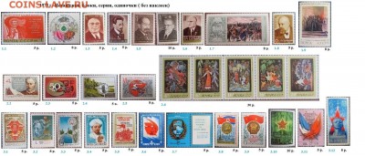 СССР 1974-1975. ФИКС - 1.1975. Блоки, серии, марки