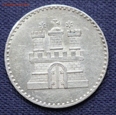 С 1руб.ГАМБУРГ 1 шиллинг 1855г.В ШТЕМПЕЛЬНОМ БЛЕСКЕ до 6.03 - IMG_0250.JPG