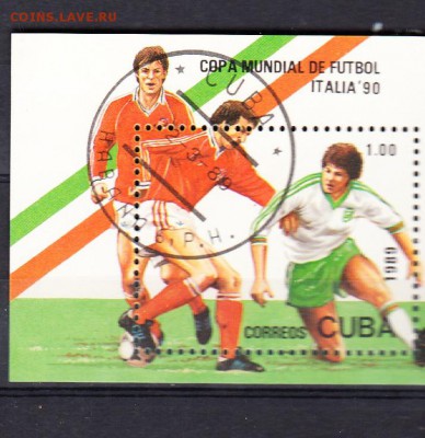 Куба футбол 1989 блок - 236
