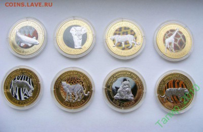 Фиджи 8 монет по 1 доллару. 2009. Фауна до 3.03 в 22.10 - 33869339