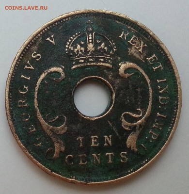 10 центов Восточная Африка 1934 г - до 3.03.16 22:00 мск - 4