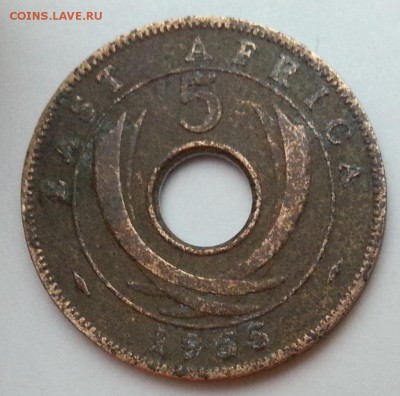 5 центов Восточная Африка 1955 г - до 3.03.16 22:00 мск - 8
