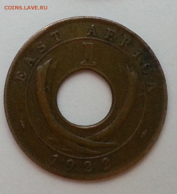 1 цент Восточная Африка 1922 г - до 3.03.16 22:00 мск - 444