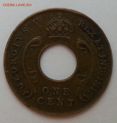 1 цент Восточная Африка 1922 г - до 3.03.16 22:00 мск - 4444