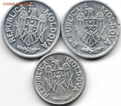 Молдова. 1 бан 1993, 5 бани 1993, 1996  в 24.00 07.03.16 г. - инострань3