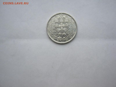 20 эскудо Португалия 1966 г серебро по фиксу - IMG_2601[1].JPG