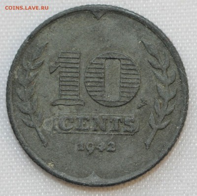 С 1 руб. НИДЕРЛАНДЫ 10c 1942г. ОККУПАЦИЯ  до 7.03 в 22-00 - IMG_9371.JPG