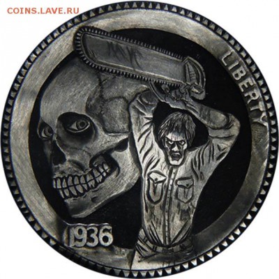 рупь 1970 СССР переложение - hobo-nickels-paolo-curcio-2