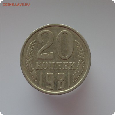 20 копеек 1981 год. Шт. 20-61, 2-1 Б. До 07.03. - DSC_1317.JPG