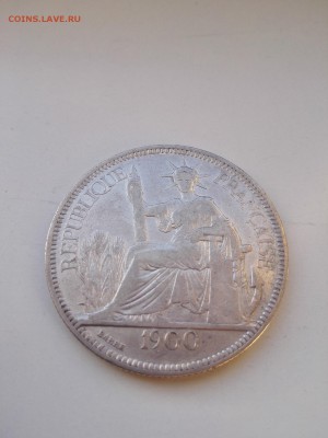 1 пиастр 1900 Французский Индокитай - IMG_20160228_085045