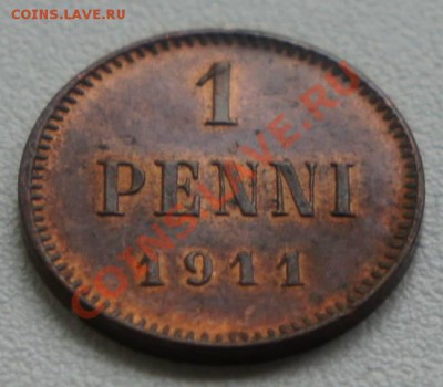 1 пенни Русс.Финн. UNC !  - предпродажная - 1-1911_1