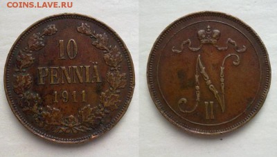 10 пенни 1911 !! до 06.03.2016 в 22:00 - 10 пенни 1911