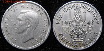 7.Разная инострань по фиксу - 7 11 Великобритания шиллинг 1948    162-ас1-1933