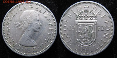 7.Разная инострань по фиксу - 7 14 Великобритания шиллинг 1957    008