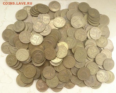 5 копеек 1961-1991 гг 300 штук до 10.03.16 22:00 мск - 5 копеек 1961 1991 300 шт 1