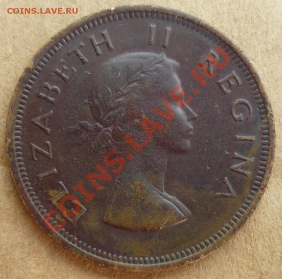ЮАР 1 пенни. 1956 г. До 21.10.10 г. 20-00 МСК. - 56. 1