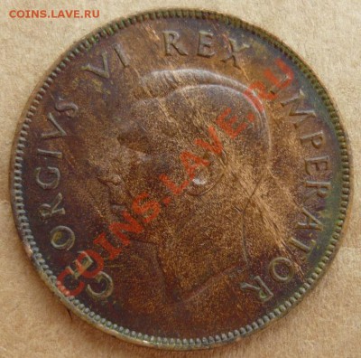 ЮАР 1 пенни. 1943 г. До 21.10.10 г. 20-00 МСК. - 43. 1