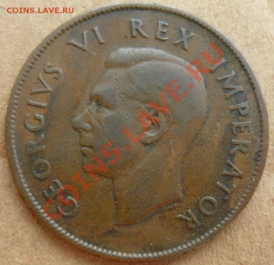ЮАР 1 пенни.  1939 г.   До 21.10.10 г. 20-00 МСК. - 39. 1