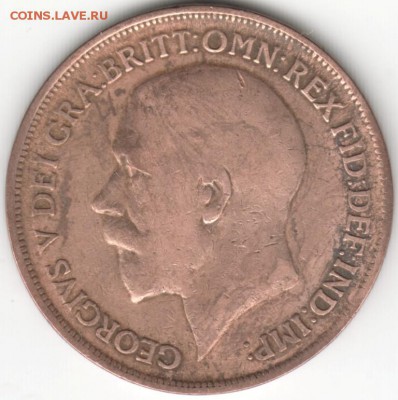 Великобритания. 1 пенни 1918 г. до 24.00 10.03.16 г. - Scan-160304-0002