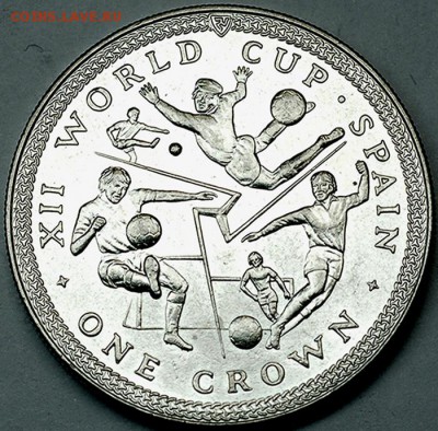 Остров Мэн_крона 1982 "ЧМ по футболу-82"; до 04.03_22.20мск - 10640