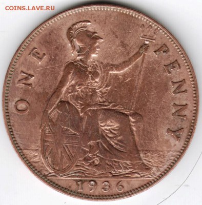 Великобритания. 1 пенни 1936 г. до 24.00 10.03.16 г. - Scan-160304-0020