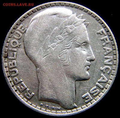 Франция_10 франков 1929. Серебро; до 04.03_22.30мск - 11032