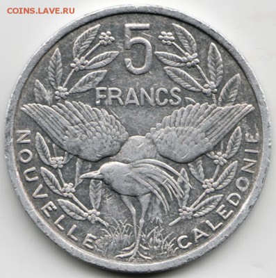 Новая Каледония. 5 франков 1983 г. до 24.00 10.03.16 г. - Scan-160304-0024