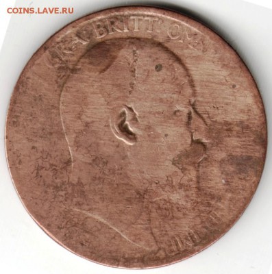 Великобритания. 1 пенни 1905 г. до 24.00 10.03.16 г. - Scan-160304-0011