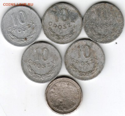 Польша. 10 грош 6 шт. до 24.00 10.03.16 г. - Scan-160304-0030