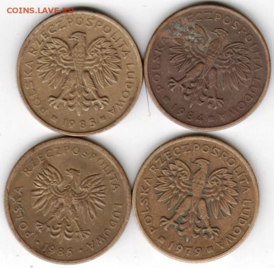 Польша. 2 злотых 4 шт. до 24.00 10.03.16 г. - Scan-160304-0015