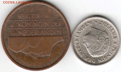 Нидерланды. 5 цент. 1997 г и 10 центов  до 24.00 10.03.16 г. - Scan-160304-0033