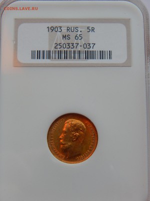 5 руб.1903 MS-65 до 21-00 07.03 - image