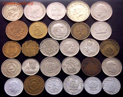 53 разные зарубежные монеты (см. описание). До 05.03_22.00мс - 2