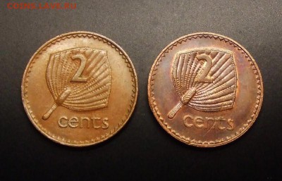 2 - Фиджи (набор - 2 цента; веер) (2 шт.) Р
