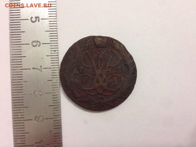 2 копейки 1758 года оборотная - 2 копейки 1758 года 2