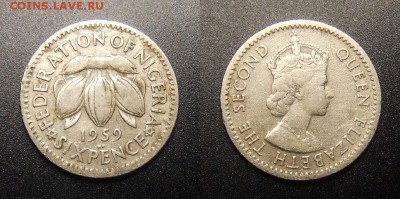 2 - Брит. Нигерия – 6 пенсов (1959) «Плоды какао» №1