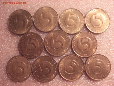 Словения. 5 толаров - разные, 11 штук. - DSC05584.JPG