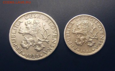2 - Чехословакия (набор - 1 крона Жница) (2 шт.) А