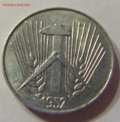 5 пфеннигов 1952 год Е ГДР до 10.03.2016 22:00 МСК - 128.JPG