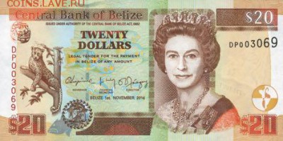 новости 16 года, пополняемая - belize_cbb_20_dollars_2014.11.01_b327e_p69_dp_003069_f